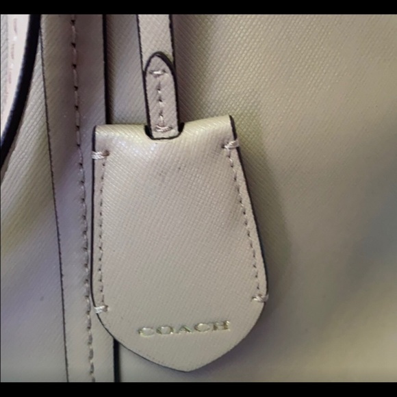 Coach light tan Dome Satchel Purse Handbag - Picture 7 of 8